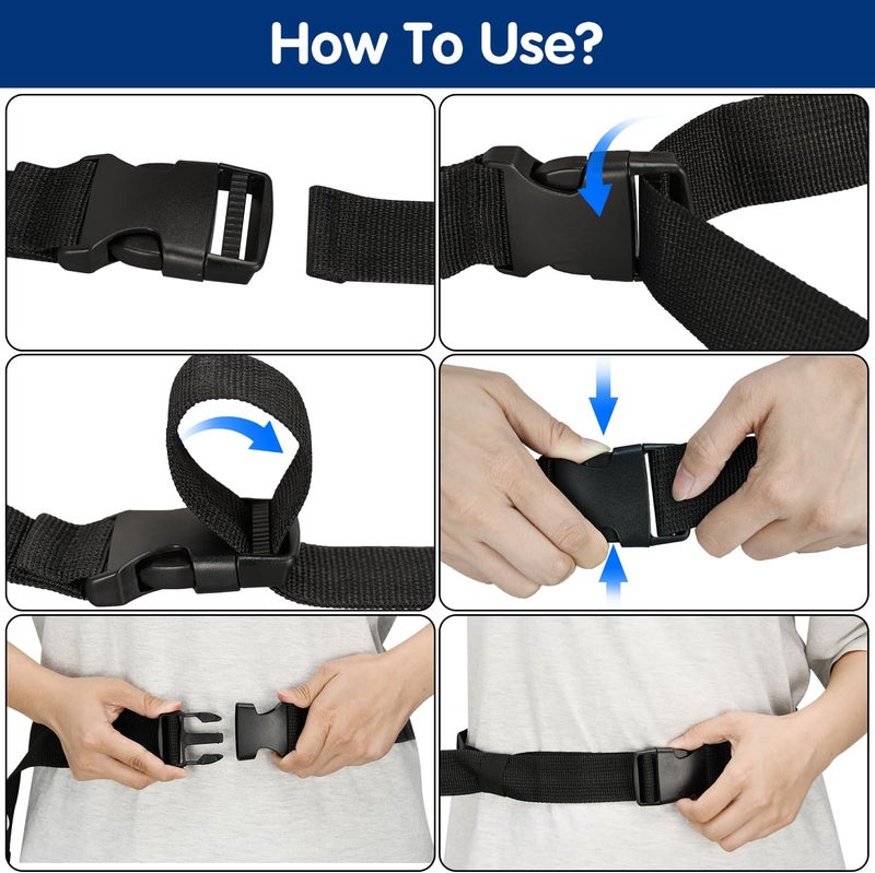 DkOvn 2 Pack Football Belts, 52 to 57 Inches Long, with Stainless Steel D Rings, for Youth, Adults - Image 3